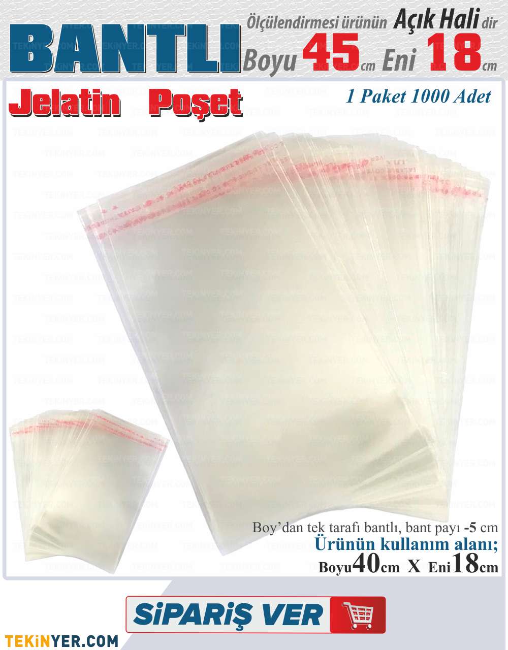 18x45 Bantlı Jelatin