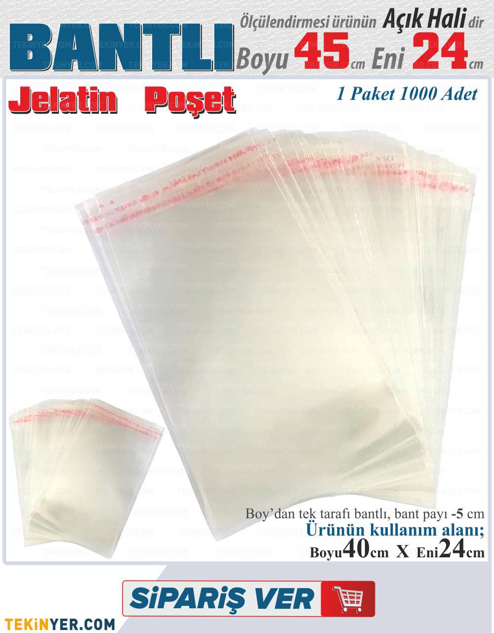 24x45 Bantlı Jelatin