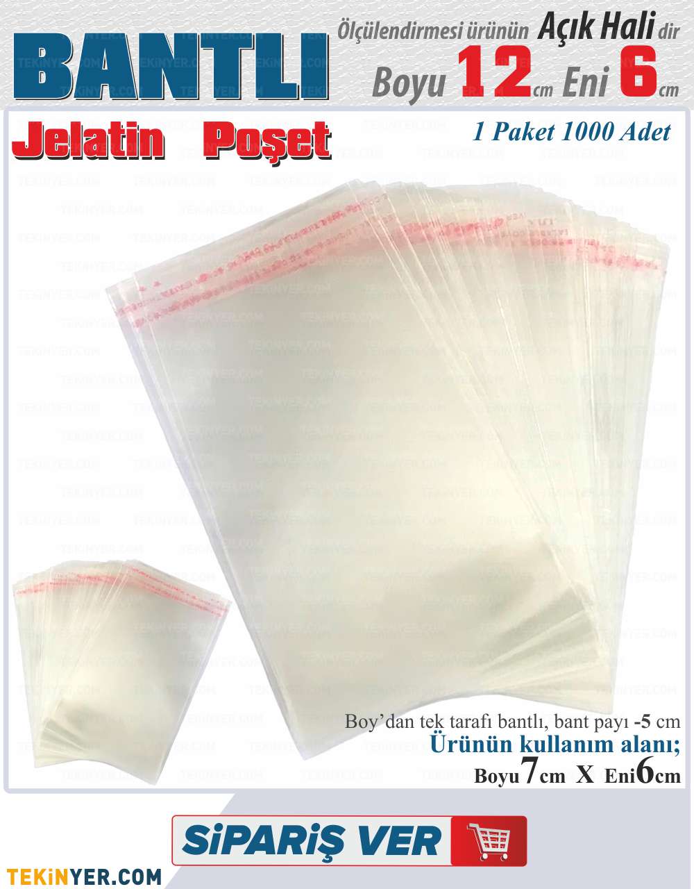 6x12 Bantlı Jelatin