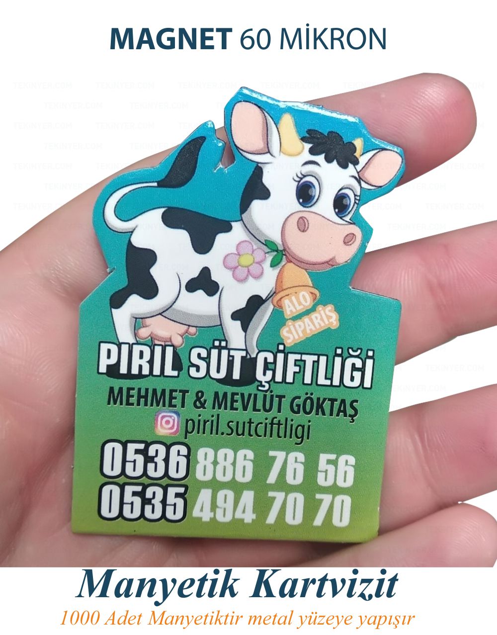Magnet, Mıknatıslı Kartvizit kağıt Kalınlıkları